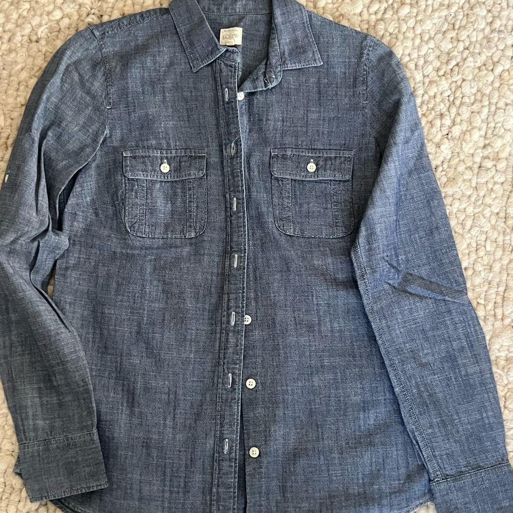🩷SALE🩷 J. Crew Indigo Chambray Shirt
